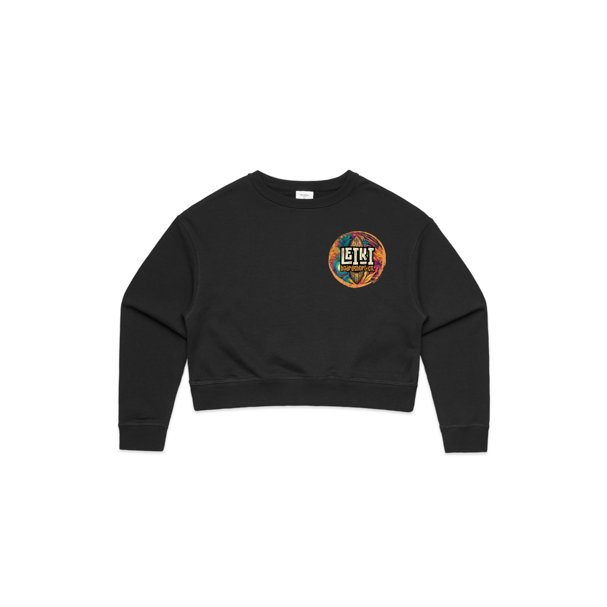 Night Sesh in Nosara Cropped Crewneck image 0